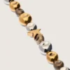 Colier tip choker cu panglică neagră și ținte