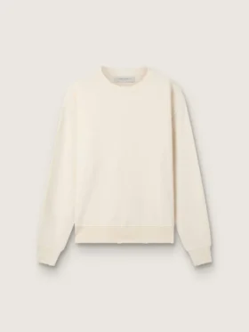 Hanorac în alb patinat cu logo inversat pe spate - Jersey Capsule