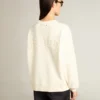 Hanorac în alb patinat cu logo inversat pe spate - Jersey Capsule