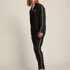 Pantaloni de jogging negri pentru bărbați, cu stele albe pe laterale