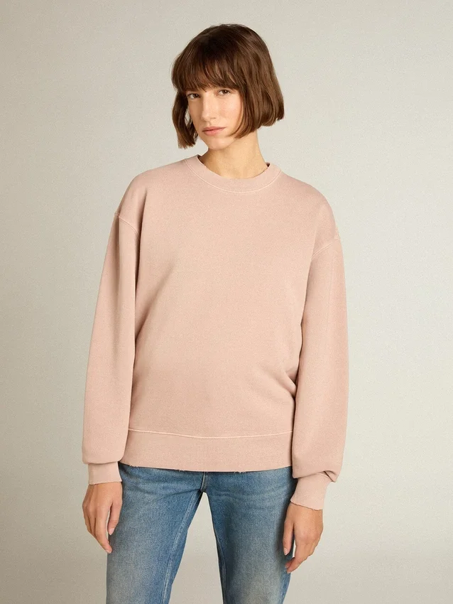 Hanorac roz pudră cu logo inversat pe spate - Jersey Capsule