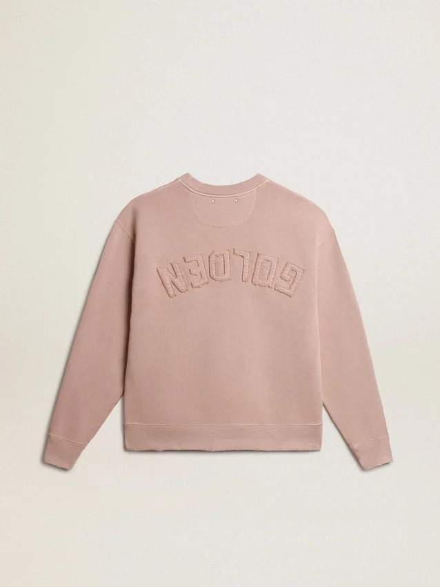Hanorac roz pudră cu logo inversat pe spate - Jersey Capsule