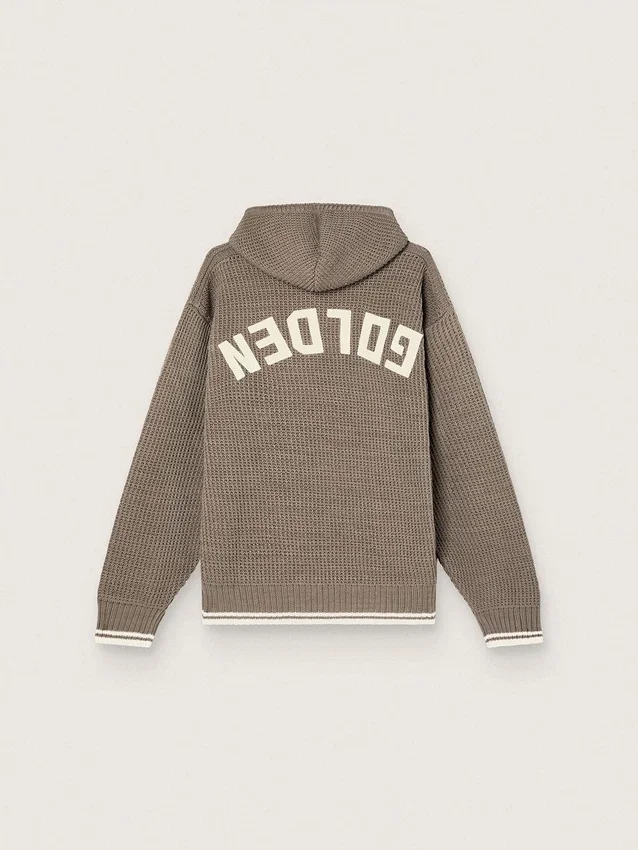 Hanorac unisex cu glugă, de culoare gri porumbel