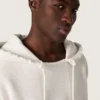 Hanorac unisex cu glugă Star din bumbac gri melanj