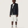 Hanorac unisex Journey din amestec de bumbac alb cu imprimeu doodle