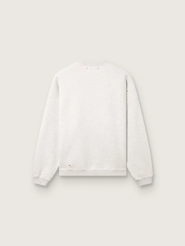 Hanorac unisex „Star” din bumbac gri melanj cu broderie „Star”