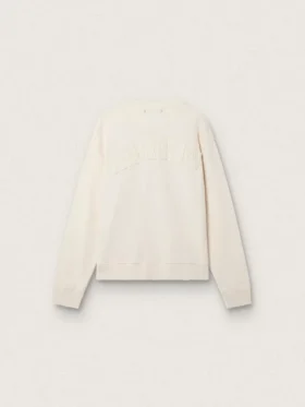Hanorace Cream LTD cu patch brodat