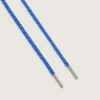 Șireturi de drumeție albastru cobalt cu detalii gri și albe