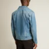 Jachetă din denim pentru bărbați, cu spălare medie