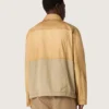 Jachetă safari unisex din bumbac bej și verde militar, cu buzunare mari