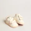 June Junior din piele nappa, cu stea și bandă la călcâi din piele de căprioară în nuanța „Old Rose”
