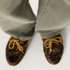 Mocasini Cruise pentru bărbați din piele de ponei cu imprimeu leopard