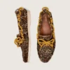 Mocasini Cruise pentru bărbați din piele de ponei cu imprimeu leopard