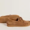 Mocasini Junior Cruise din piele de căprioară maro deschis