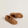 Mocasini Young Cruise din piele de căprioară maro deschis