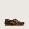 Mocasini Young Cruise din piele de ponei cu imprimeu leopard