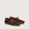 Mocasini Young Cruise din piele de ponei cu imprimeu leopard