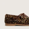 Mocasini Young Cruise din piele de ponei cu imprimeu leopard
