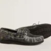 Mocasini Young Cruise din piele neagră cu aspect uzat