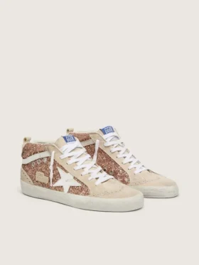 Model Mid Star pentru femei cu sclipici roz