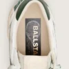 Modelul Ball Star LTD pentru bărbați, din piele albă cu stea verde și elemente Piele
