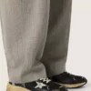 Modelul Dad-Star pentru bărbați, din plasă neagră și argintie și piele nappa, cu stea gri gheață