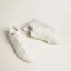 Modelul Purestar pentru femei, pe bază de materiale bio, cu stea albă și bandă pe călcâi cu efect oglindă