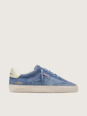 Modelul Soul Star pentru bărbați din piele de căprioară albastru denim