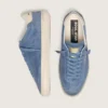Modelul Soul Star pentru bărbați din piele de căprioară albastru denim