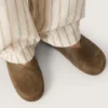 Modelul Tierra pentru bărbați din piele de căprioară de culoare kaki