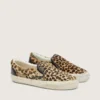 Modelul VCE Penstar pentru bărbați, din piele de ponei cu imprimeu leopard și bandă de piele neagră la călcâi