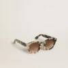 Ochelari de soare în stil Cameron cu model de carapace de broască țestoasă