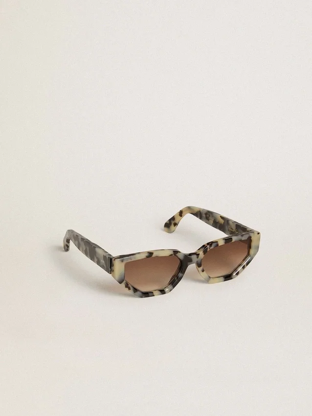 Ochelari de soare pătrați Jackie cu model de carapace de broască țestoasă