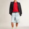 Șosete de culoare albă uzată, cu detalii în stil vintage și dungi de culoare verde salvie