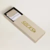 Șosete unisex din bumbac alb cu cristale decorative