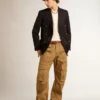 Pantaloni cargo bej-kaki