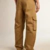 Pantaloni cargo bej-kaki