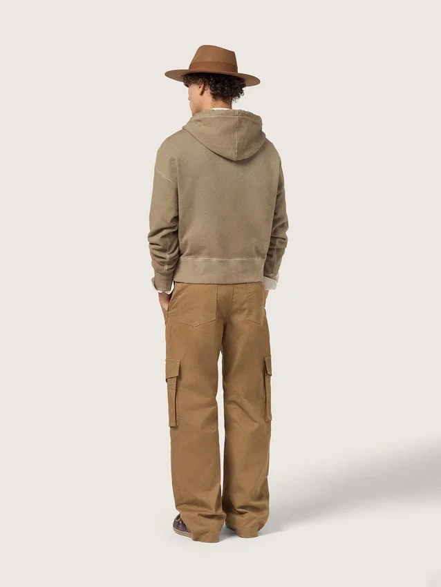 Pantaloni cargo bej-kaki