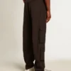 Pantaloni cargo din nailon ripstop de culoare neagră