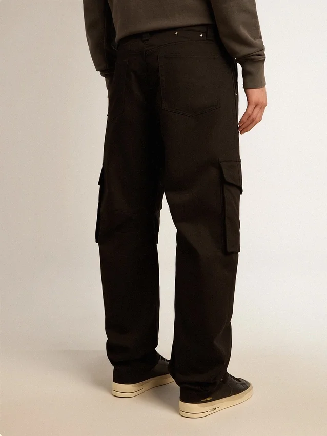 Pantaloni cargo negri