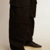 Pantaloni cargo negri