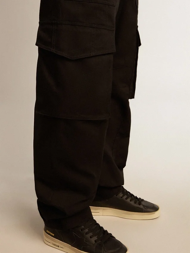 Pantaloni cargo negri