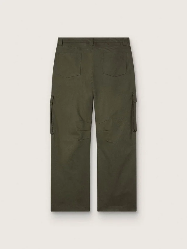 Pantaloni cargo verde măslin