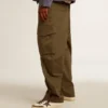 Pantaloni cargo verde măslin