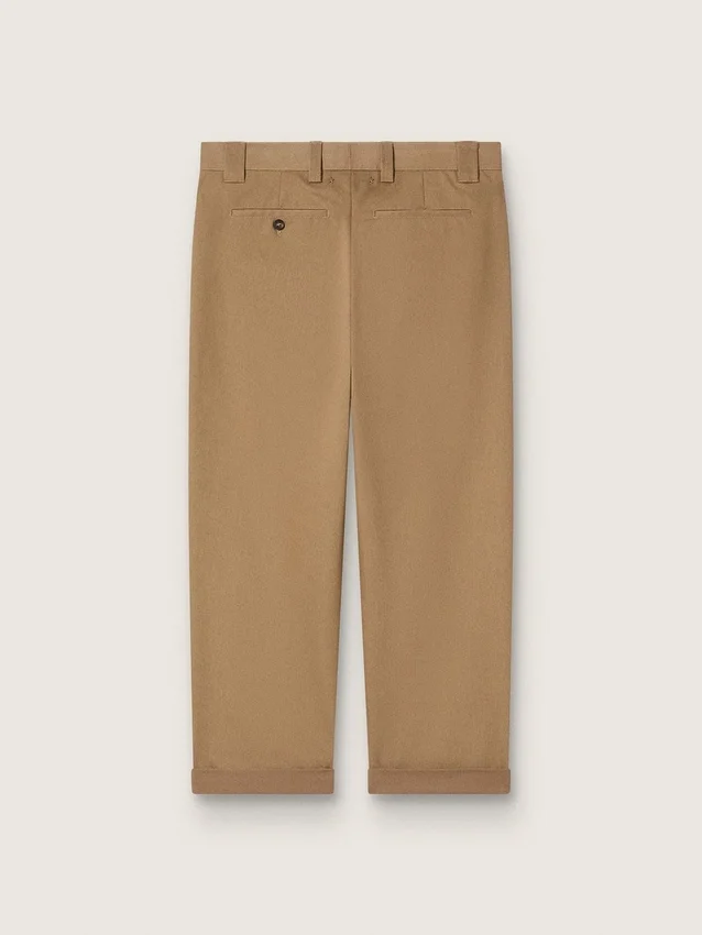 Pantaloni chino bej-kaki din Golden Collection
