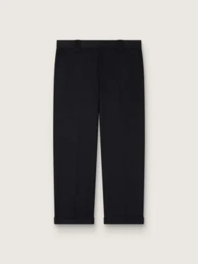 Pantaloni chino negri din bumbac pentru bărbați