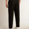 Pantaloni chino negri din bumbac pentru bărbați