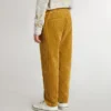 Pantaloni chino pentru băieți, de culoare tutun, cu broderie