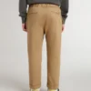 Pantaloni chino pentru copii din bumbac de culoare tutun