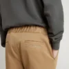 Pantaloni chino pentru copii din bumbac de culoare tutun